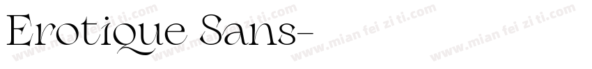 Erotique Sans字体转换